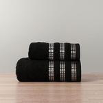 Ręcznik frotte kolor czarny rozmiar 70x140 cm LUXURY w sklepie internetowym Magdalena24.pl