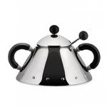 Alessi 9097 Cukiernica Stalowa z Łyżeczką / Czarna w sklepie internetowym DesignForHome.pl