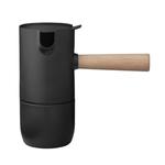 Stelton COLLAR Kawiarka - Zaparzacz do Kawy Espresso / Czarny w sklepie internetowym DesignForHome.pl