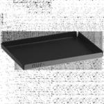 NUR Design Studio TRAY Tacka / Taca Średnia - Czarna w sklepie internetowym DesignForHome.pl