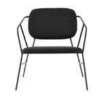 House Doctor KLEVER Krzesło Lounge Chair - Czarne w sklepie internetowym DesignForHome.pl