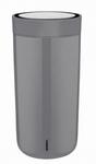 Stelton TO GO CLICK Stalowy Kubek Termiczny 400 ml Szary Granite Grey w sklepie internetowym DesignForHome.pl