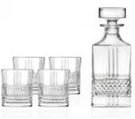 Lyngby Glass BRILLANTE Karafka + Kryształowe Szklanki do Whisky, Drinków 340 ml 4 Szt. w sklepie internetowym DesignForHome.pl