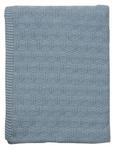 Sodahl DECO Bawełniany Pled - Koc 130x170 cm Niebieski Linen Blue w sklepie internetowym DesignForHome.pl