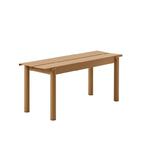 Muuto LINEAR Ławka Ogrodowa / Stalowa 110 cm Pomarańczowa w sklepie internetowym DesignForHome.pl