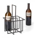 Philippi CUBO Stojak na Butelki Wina - Czarny w sklepie internetowym DesignForHome.pl