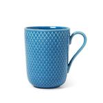 Lyngby Porcelain RHOMBE COLOR Kubek z Uchem 330 ml Niebieski w sklepie internetowym DesignForHome.pl