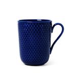 Lyngby Porcelain RHOMBE COLOR Kubek z Uchem 330 ml Granatowy w sklepie internetowym DesignForHome.pl