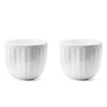 Georg Jensen BERNADOTTE Porcelanowy Kubek Termiczny / Czarki do Herbaty 200 ml 2 Szt. Biały w sklepie internetowym DesignForHome.pl