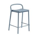 Muuto LINEAR Krzesło Barowe Ogrodowe - Hoker 65 cm / Niebieski w sklepie internetowym DesignForHome.pl