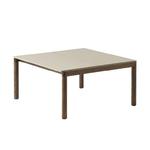 Muuto COUPLE Stolik Kawowy z Ceramicznym Blatem 84x80 cm / Ciemny Dąb - Blat Gładki Piaskowy Sand w sklepie internetowym DesignForHome.pl