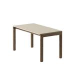 Muuto COUPLE Stolik Kawowy z Ceramicznym Blatem 84x40 cm / Ciemny Dąb - Blat Gładki Piaskowy Sand w sklepie internetowym DesignForHome.pl