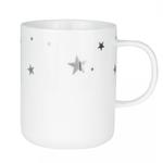 Rader CHRISTMAS Porcelanowy Kubek Świąteczny / Srebrne Gwiazdki w sklepie internetowym DesignForHome.pl