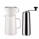 Alessi COFFEE Zestaw do Parzenia Slow Coffee / Dzbanek z Filtrem i Ręczny Młynek do Kawy w sklepie internetowym DesignForHome.pl