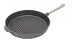 Skeppshult - Patelnia Żeliwna Grillowa Głęboka z Odpływem 28 cm w sklepie internetowym DesignForHome.pl