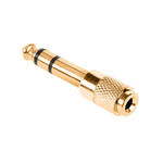 Redukcja 6,3mm wtyk jack / gniazdo 3,5mm jack gold stereo w sklepie internetowym CentrumElektroniki.pl