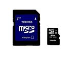 Karta pamięci 4gb microSD z 1 adapterem SD Toshiba w sklepie internetowym CentrumElektroniki.pl