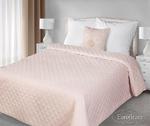 Narzuta na łóżko 170x210 Amy różowa z poduszką 40x40 Eurofirany w sklepie internetowym Decoarty.pl