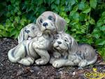 Psy grupa dużę - figurka ceramiczna ogrodowa w sklepie internetowym i-ceramika.pl