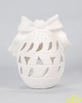 Jajko z kokardą - figurka ceramiczna ogrodowa w sklepie internetowym i-ceramika.pl