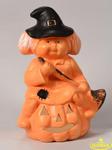 Czarownica na dyni - figurka ceramiczna halloween w sklepie internetowym i-ceramika.pl