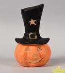 Dynia mała w kapeluszu - figurka ceramiczna halloween w sklepie internetowym i-ceramika.pl