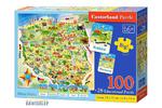 Puzzle 100 Edukacyjne Mapa Polski Castorland w sklepie internetowym Bawisklep.pl