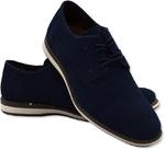 Buty męskie skórzane American Club CY76/23 - navy w sklepie internetowym eStilex