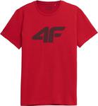 T-shirt męski 4F SS23TTSHM537 - czerwony w sklepie internetowym eStilex