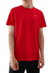 T-shirt męski gładki 4F AW23TTSHM0876 - czerwony w sklepie internetowym eStilex
