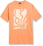 T-shirt damski oversize 4F AW23TTSHF0881 - pomarańczowy w sklepie internetowym eStilex