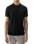Koszulka męska polo 4FWSS24TPTSM129 - czarna w sklepie internetowym eStilex