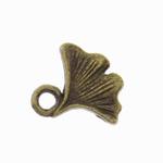 Zawieszka metalowa GINKGO stary mosiądz 6x12mm w sklepie internetowym Nadodatek.pl