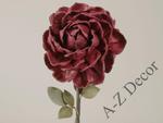 Duża sztuczna bordowa róża 81cm [AZ01677] w sklepie internetowym A-Z-Decor.pl
