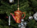 Imbryk pomarańczowy - zawieszka na choinkę TEA TIME [AZ01610] w sklepie internetowym A-Z-Decor.pl