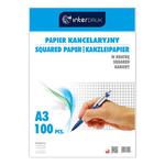 Papier kancelaryjny INTERDRUK A3 op.100ark. kratka w sklepie internetowym Biurowe-zakupy.pl