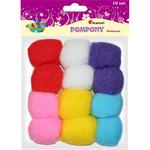 Pompony TITANUM poliestrowe mix kolor op.12 282926 w sklepie internetowym Biurowe-zakupy.pl