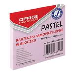 Karteczki samop. OFFICE PRODUCTS 76x76 past różowy w sklepie internetowym Biurowe-zakupy.pl