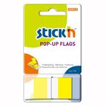 Zakładki STICK'N 26022 45x25 biało/żółte w sklepie internetowym Biurowe-zakupy.pl