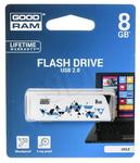 Goodram Flashdrive Cl!ck 8GB USB 2.0 biały z kolorowymi elementami w sklepie internetowym Biurowe-zakupy.pl