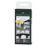 Cienkopis FABER-CASTELL artys.6szt. grey 167104 w sklepie internetowym Biurowe-zakupy.pl