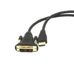 Kabel GEMBIRD CC-HDMI-DVI-6 (HDMI M - DVI-D M; 1,8m; kolor czarny) w sklepie internetowym Biurowe-zakupy.pl