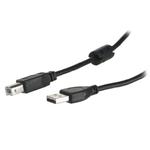 Kabel GEMBIRD CCF-USB2-AMBM-15 (USB 2.0 typu A M - USB 2.0 typu B M; 4,5m; kolor czarny) w sklepie internetowym Biurowe-zakupy.pl