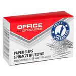 Spinacze OFFICE PRODUCTS okrągłe 50mm 100szt. srebrne w sklepie internetowym Biurowe-zakupy.pl