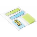 Zakładki indeksujące POST-IT do archiwizacji (680-684A-EU), PP, 2x16 strałek 12x43mm + 16 zakładek 24x43mm, morskie kolory w sklepie internetowym Biurowe-zakupy.pl