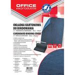Okładki do bindowania OFFICE PRODUCTS karton A4 250gsm skóropodobne 100szt. ciemnoniebieskie w sklepie internetowym Biurowe-zakupy.pl