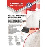 Okładki do bindowania OFFICE PRODUCTS karton A4 250gsm skóropodobne 100szt. białe w sklepie internetowym Biurowe-zakupy.pl