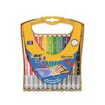 Flamastry BIC KID COULEUR RAINBOW 12 kolorów 933964 w sklepie internetowym Biurowe-zakupy.pl