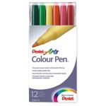 Flamastry PENTEL S360-12 12 kolorów w sklepie internetowym Biurowe-zakupy.pl