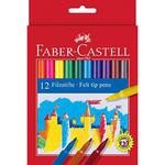 Flamastry FABER CASTELL Zamek 12 kolorów FC554212 kartonik w sklepie internetowym Biurowe-zakupy.pl